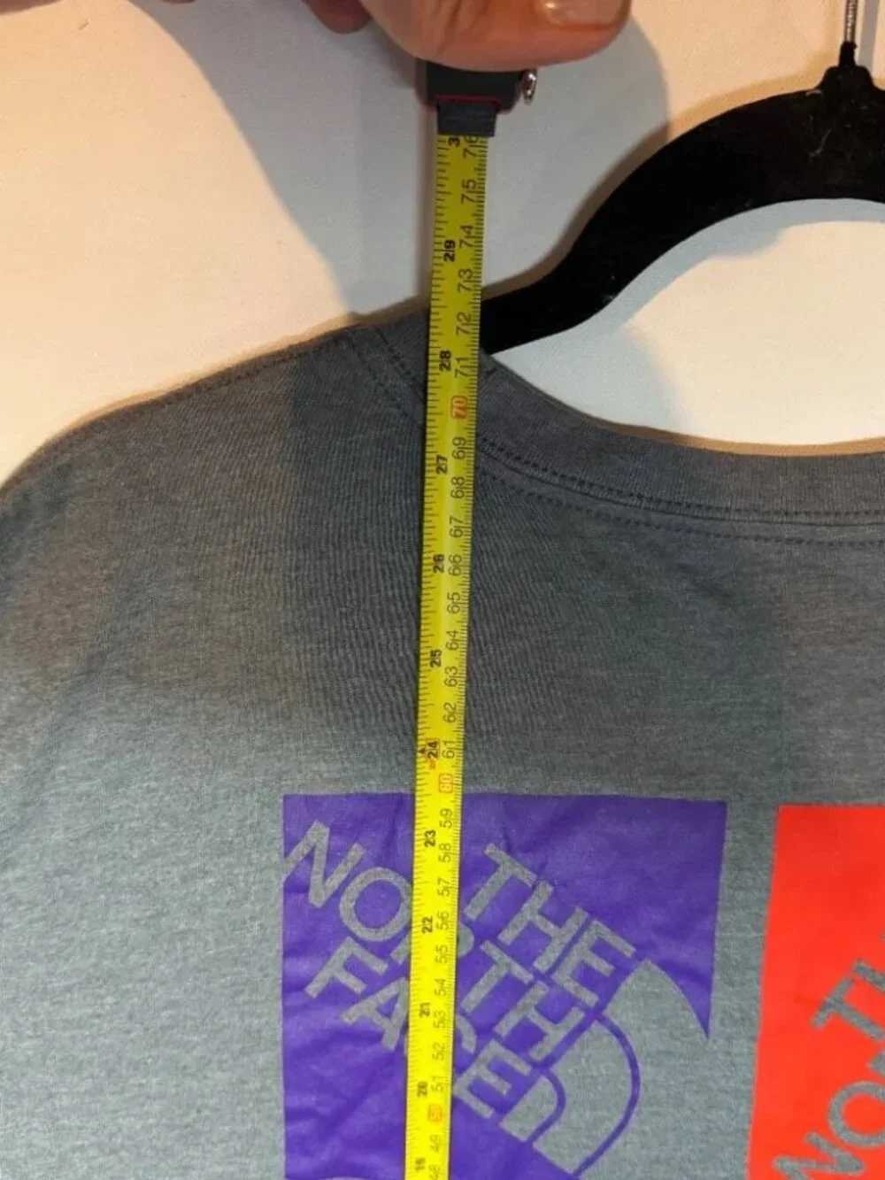 The North Face Men’s Long Sleeve Multicolor Logo T-Shirt Size Large